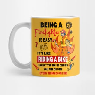 Funny Firefighter Woman National Firefighters Day Volunteering Women Mug